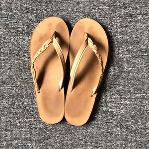 Rainbow Braided Slippers